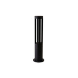 Modern Aluminum Black Cylindrical Solar Post Light Waterproof Outdoor Garden Pathway Lamp