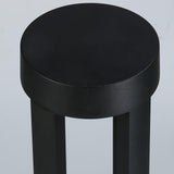 Modern Black Cylindrical LED Garden Post Light Waterproof Path Outdoor Bollard Lamp