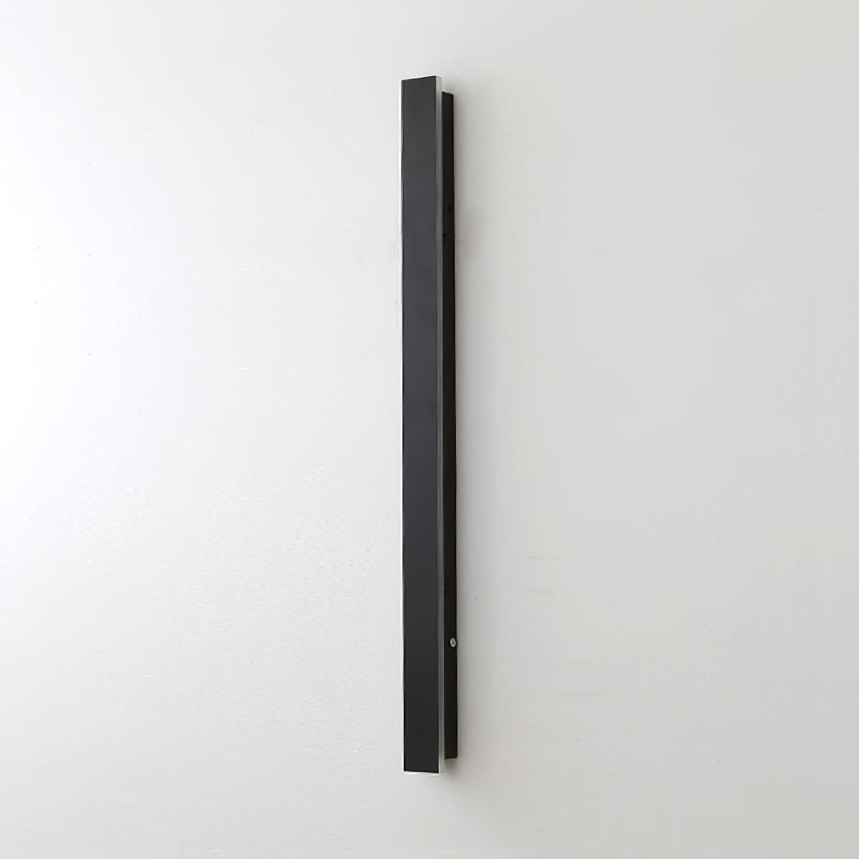Modern Waterproof Solar Powered LED Outdoor Wall Light Long Strip Patio Sconce with Remote Control