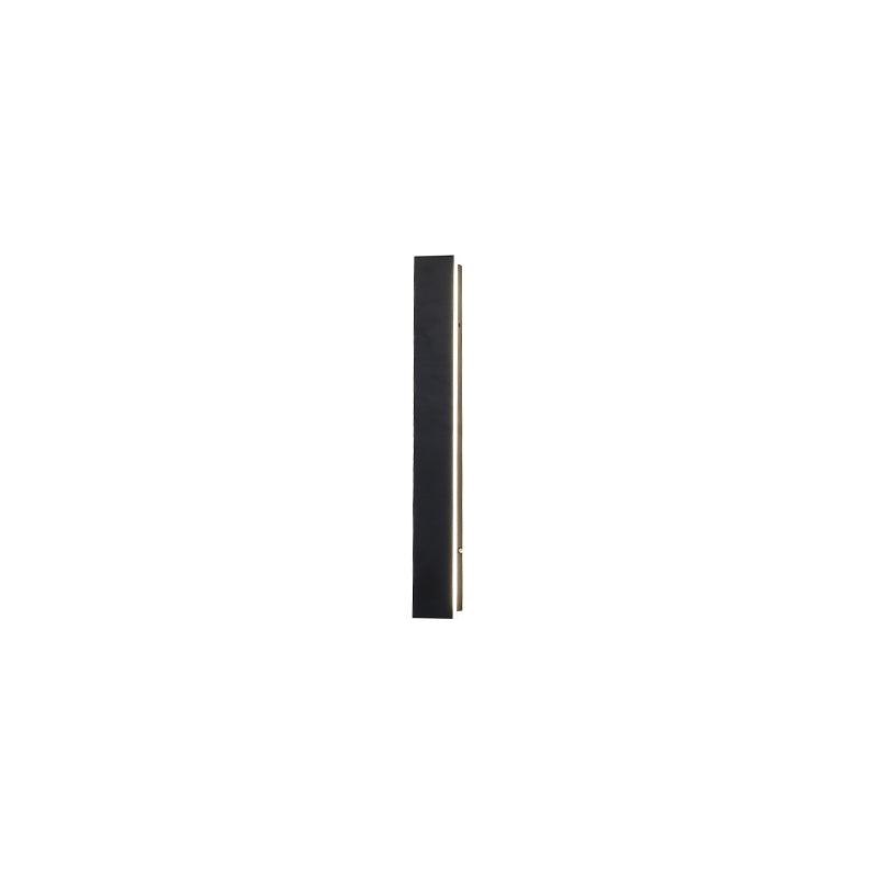Modern Waterproof Solar Powered LED Outdoor Wall Light Long Strip Patio Sconce with Remote Control