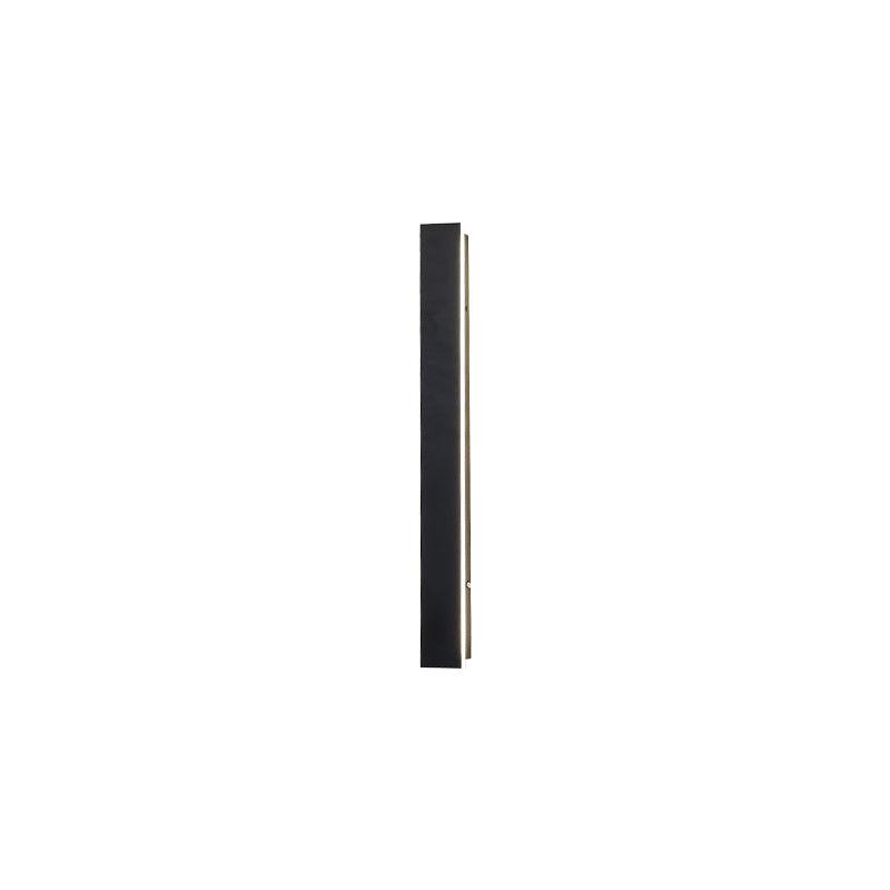 Modern Waterproof Solar Powered LED Outdoor Wall Light Long Strip Patio Sconce with Remote Control