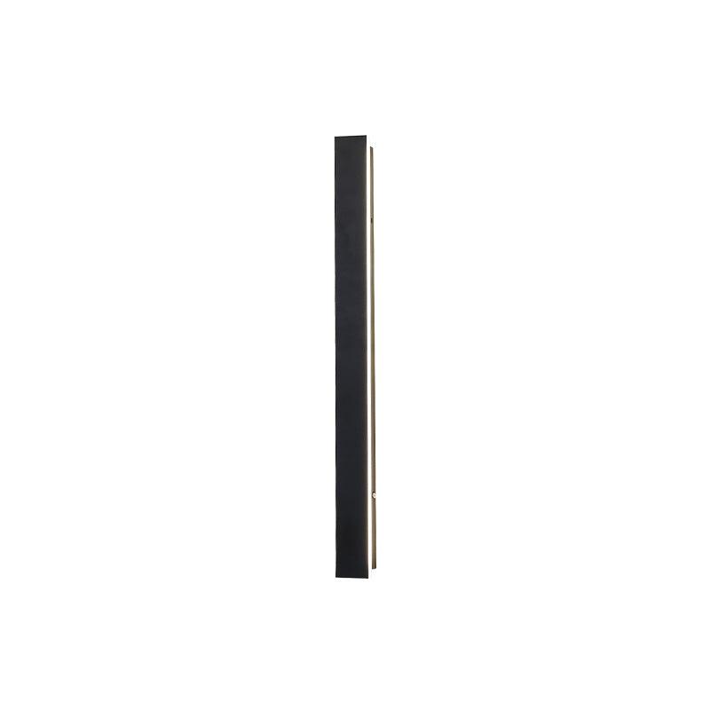 Modern Waterproof Solar Powered LED Outdoor Wall Light Long Strip Patio Sconce with Remote Control