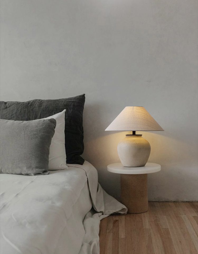 modern-wabi-sabi-handcrafted-ceramic-table-lamp-black-mud-texture-bedside-desk-light