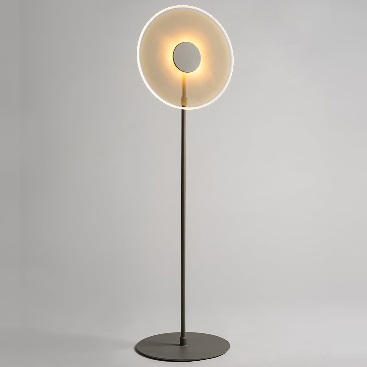 Luxora Acrylic LED Floor Lamp Modern Metal Standing Light for Contemporary Living Room Office