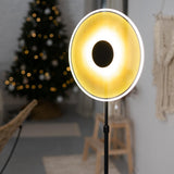 Luxora Acrylic LED Floor Lamp Modern Metal Standing Light for Contemporary Living Room Office