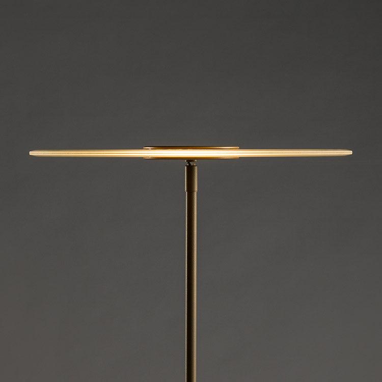 Luxora Acrylic LED Floor Lamp Modern Metal Standing Light for Contemporary Living Room Office