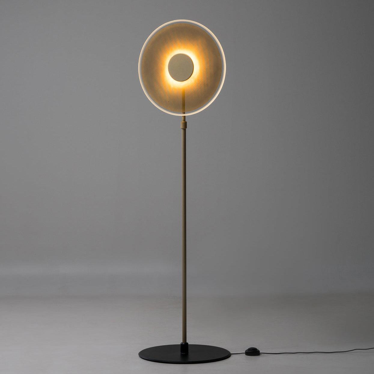 Luxora Acrylic LED Floor Lamp Modern Metal Standing Light for Contemporary Living Room Office