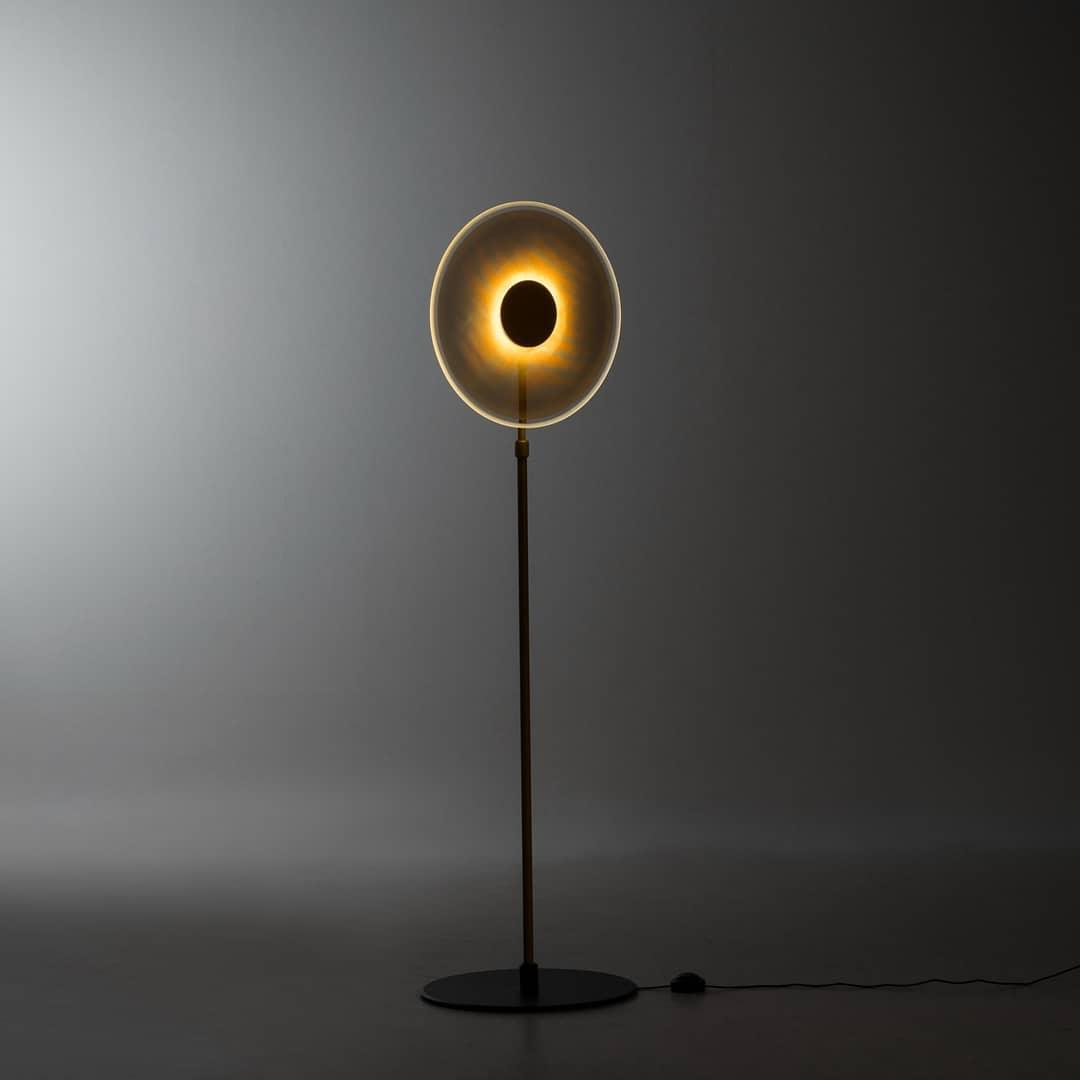 Luxora Acrylic LED Floor Lamp Modern Metal Standing Light for Contemporary Living Room Office