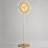 Luxora Acrylic LED Floor Lamp Modern Metal Standing Light for Contemporary Living Room Office