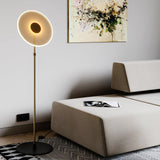 Luxora Acrylic LED Floor Lamp Modern Metal Standing Light for Contemporary Living Room Office