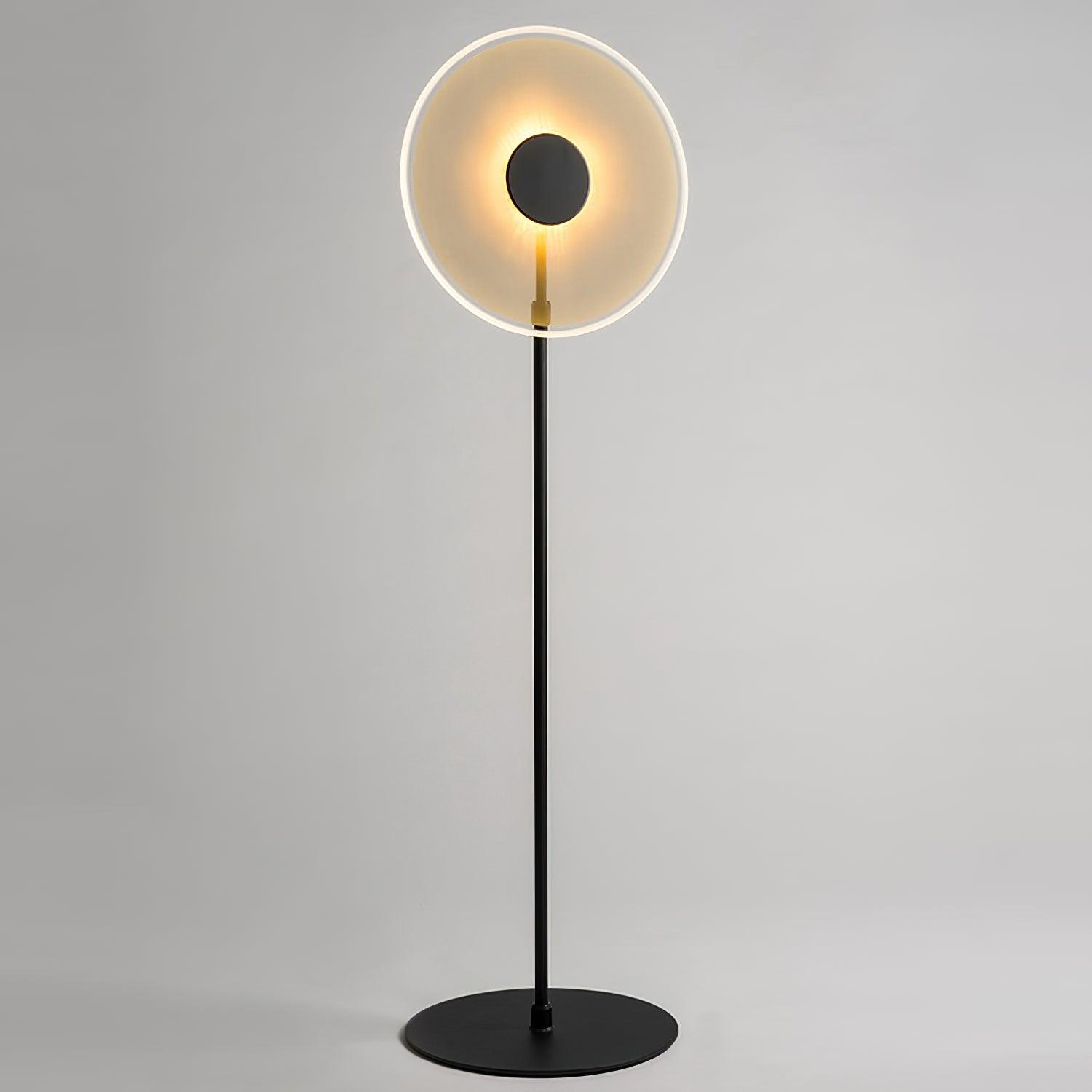 Luxora Acrylic LED Floor Lamp Modern Metal Standing Light for Contemporary Living Room Office