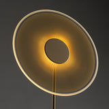 Luxora Acrylic LED Floor Lamp Modern Metal Standing Light for Contemporary Living Room Office