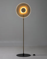 Luxora Acrylic LED Floor Lamp Modern Metal Standing Light for Contemporary Living Room Office