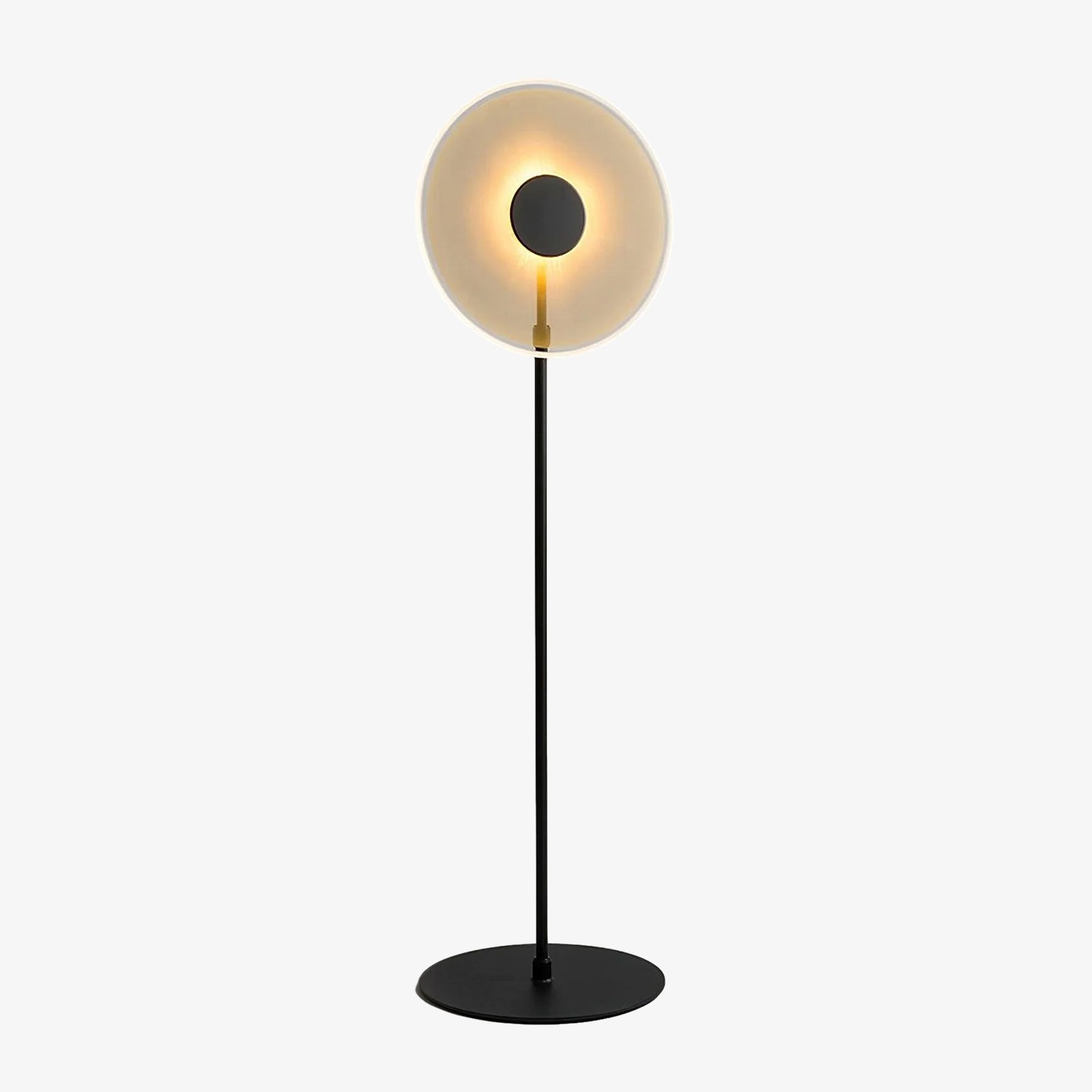 Luxora Acrylic LED Floor Lamp Modern Metal Standing Light for Contemporary Living Room Office