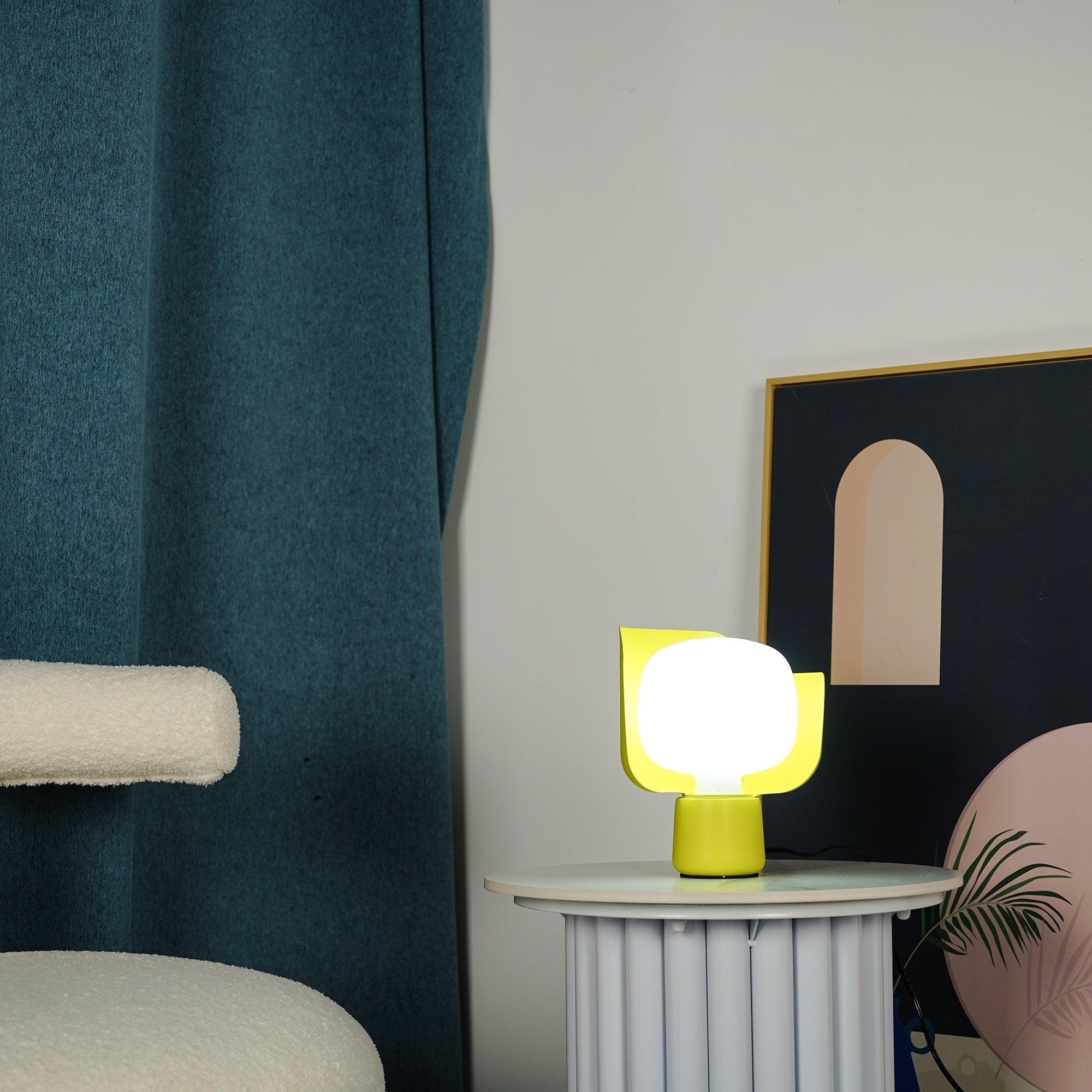Modern Flower Petal Adjustable Accent Table Lamp for Bedroom and Living Room