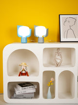 Modern Flower Petal Adjustable Accent Table Lamp for Bedroom and Living Room