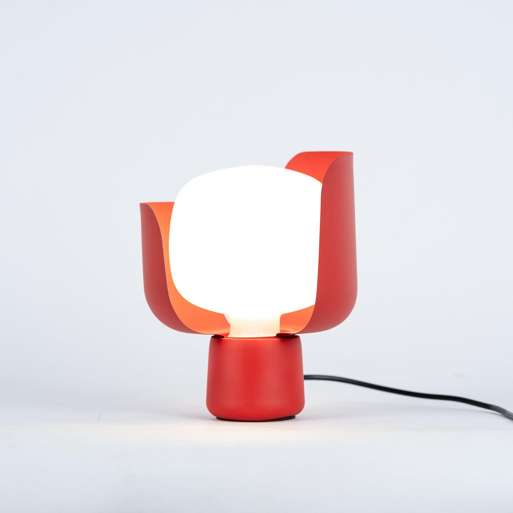 Modern Flower Petal Adjustable Accent Table Lamp for Bedroom and Living Room