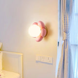 elegant-floral-wall-sconce-lighting-with-glass-shade-and-natural-wood-base