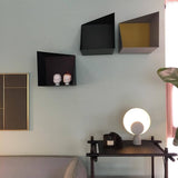 Geometric Modern LED Table Lamp Contemporary Indirect Nightstand Light for Living Room