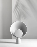 Geometric Modern LED Table Lamp Contemporary Indirect Nightstand Light for Living Room