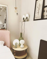 Geometric Modern LED Table Lamp Contemporary Indirect Nightstand Light for Living Room