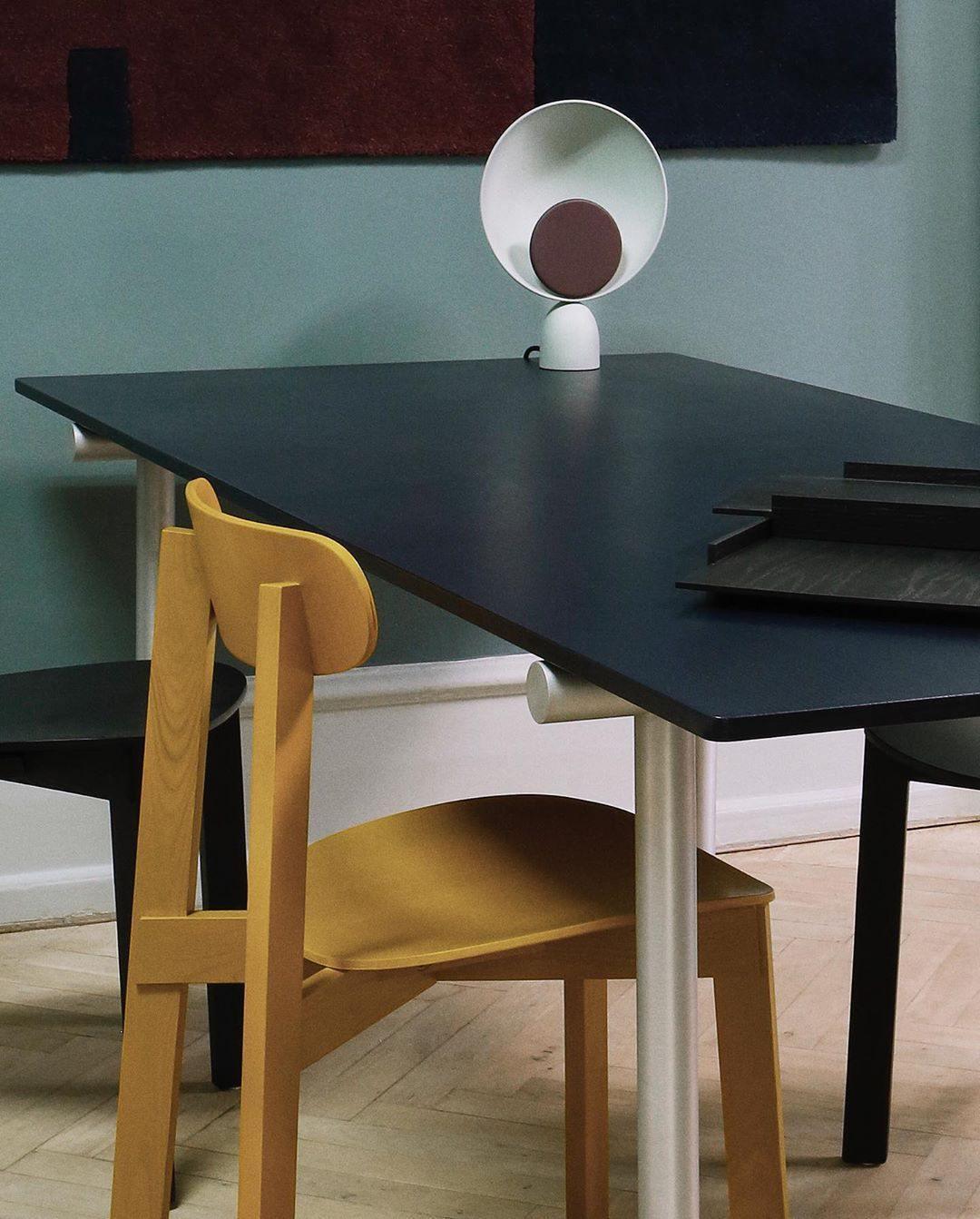 Geometric Modern LED Table Lamp Contemporary Indirect Nightstand Light for Living Room