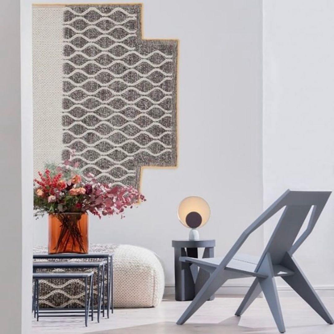 Geometric Modern LED Table Lamp Contemporary Indirect Nightstand Light for Living Room