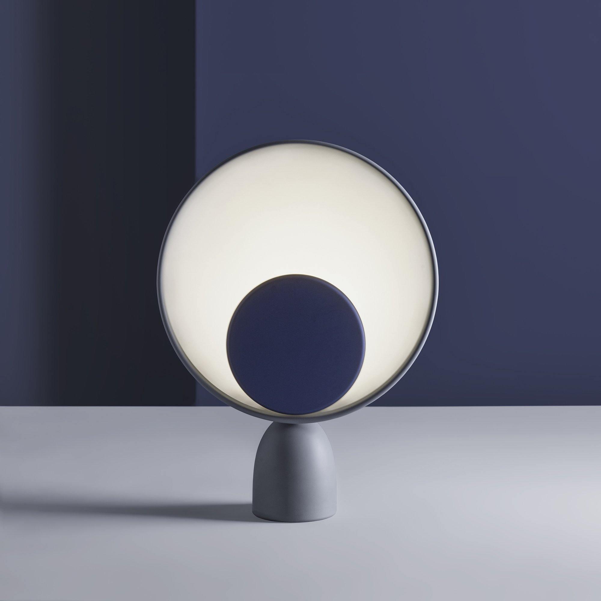 Geometric Modern LED Table Lamp Contemporary Indirect Nightstand Light for Living Room