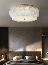 Modern Blossom Cluster Glass Ceiling Light Fixture with Gold Finish for Living Room