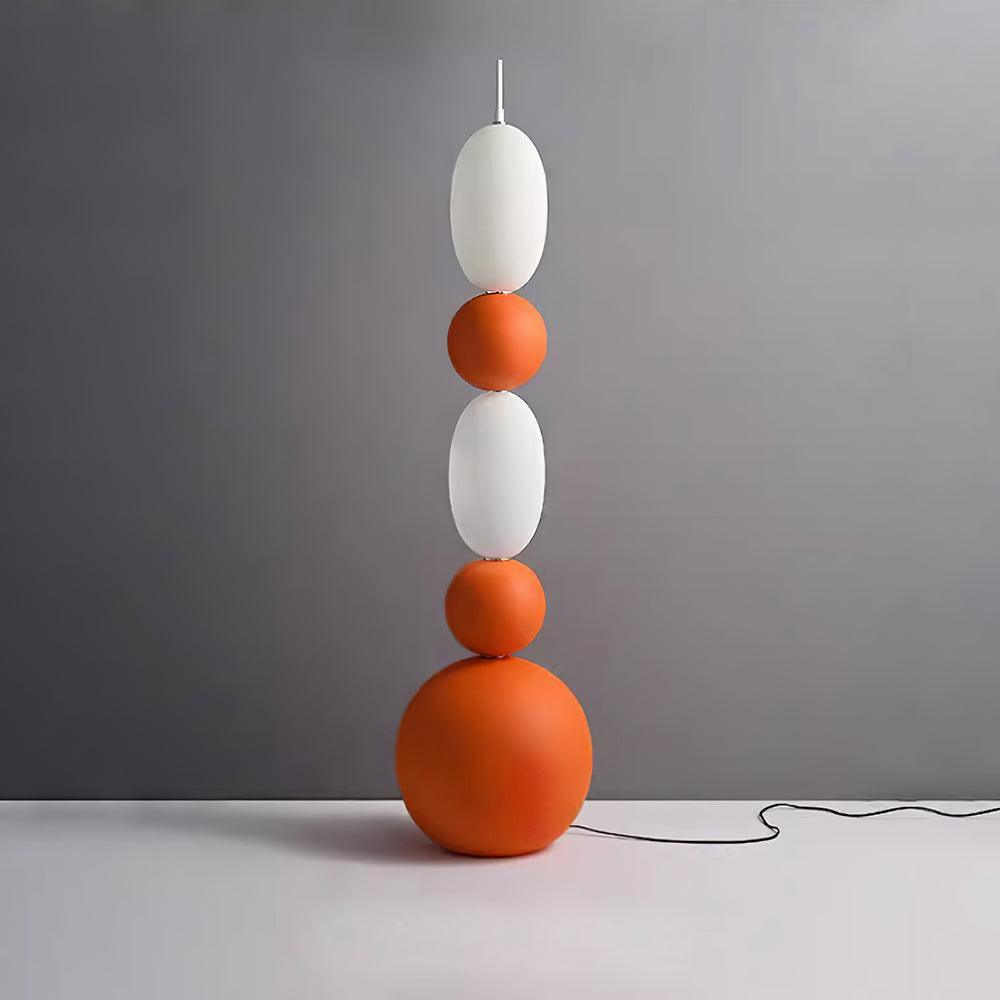 Contemporary LED Spherical Floor Lamp Modern Accent Light for Living Room and Bedroom