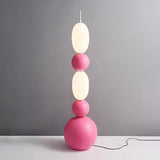 Contemporary LED Spherical Floor Lamp Modern Accent Light for Living Room and Bedroom