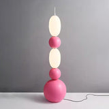 Contemporary LED Spherical Floor Lamp Modern Accent Light for Living Room and Bedroom