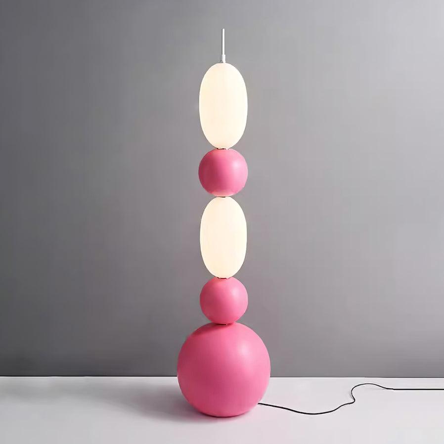Contemporary LED Spherical Floor Lamp Modern Accent Light for Living Room and Bedroom