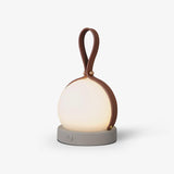 Bola Lantern Portable LED Table Lamp with Rechargeable Battery and Imitation Leather Cord