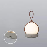 Bola Lantern Portable LED Table Lamp with Rechargeable Battery and Imitation Leather Cord