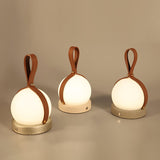 Bola Lantern Portable LED Table Lamp with Rechargeable Battery and Imitation Leather Cord