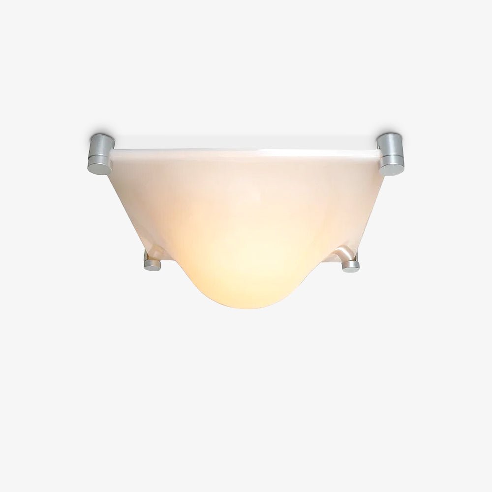 Modern Luminous Bubble Flush Mount Ceiling Light Chrome Stainless Steel LED Fixture