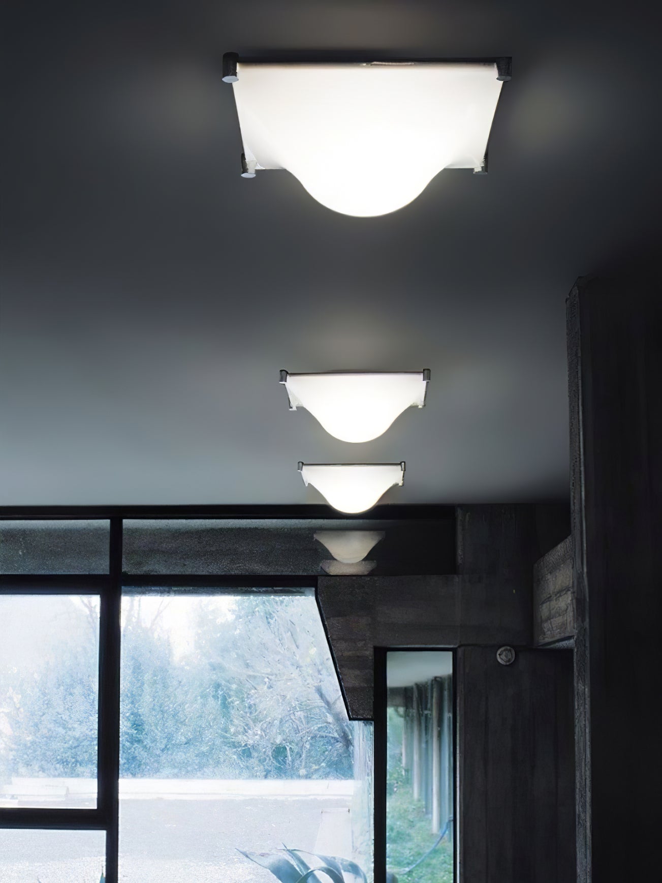 Modern Luminous Bubble Flush Mount Ceiling Light Chrome Stainless Steel LED Fixture