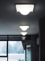Modern Luminous Bubble Flush Mount Ceiling Light Chrome Stainless Steel LED Fixture