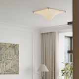 Modern Luminous Bubble Flush Mount Ceiling Light Chrome Stainless Steel LED Fixture