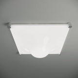 Modern Luminous Bubble Flush Mount Ceiling Light Chrome Stainless Steel LED Fixture