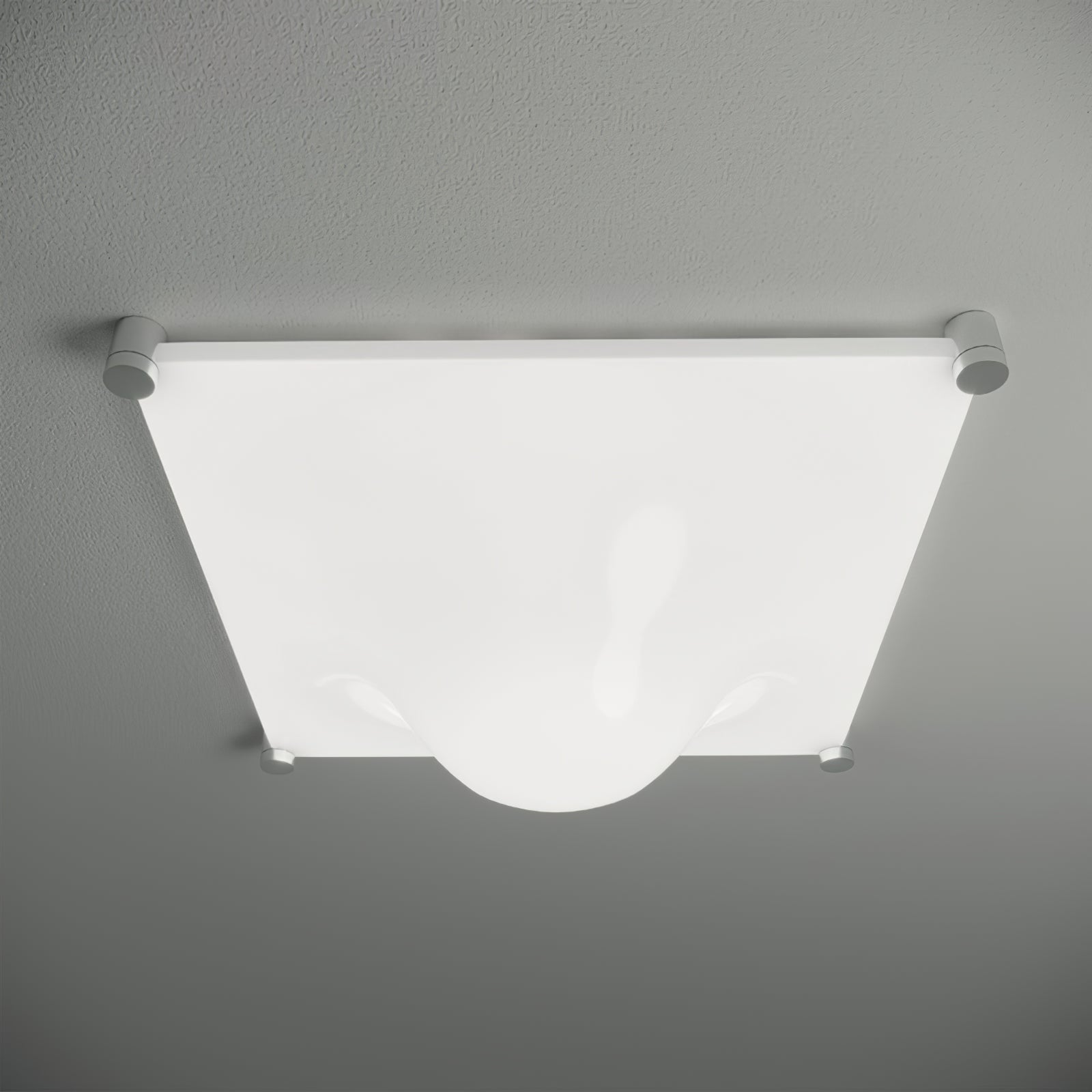Modern Luminous Bubble Flush Mount Ceiling Light Chrome Stainless Steel LED Fixture