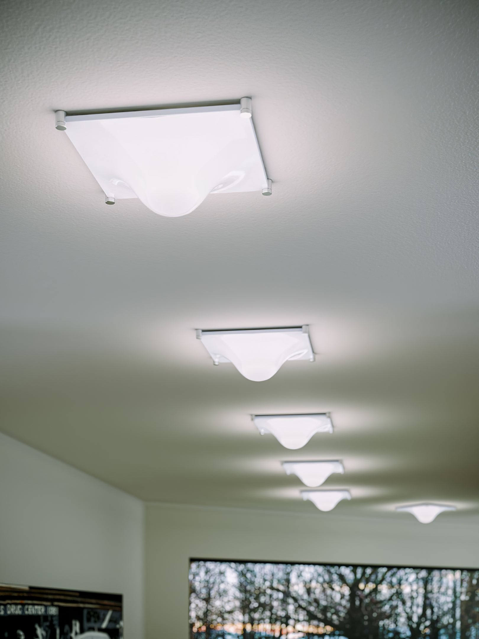 Modern Luminous Bubble Flush Mount Ceiling Light Chrome Stainless Steel LED Fixture