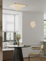 Modern Luminous Bubble Flush Mount Ceiling Light Chrome Stainless Steel LED Fixture