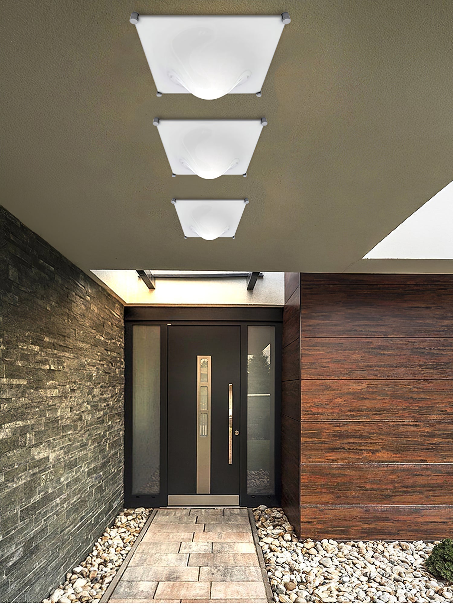 Modern Luminous Bubble Flush Mount Ceiling Light Chrome Stainless Steel LED Fixture