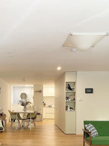 Modern Luminous Bubble Flush Mount Ceiling Light Chrome Stainless Steel LED Fixture