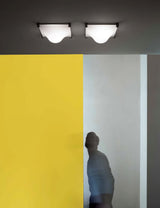 Modern Luminous Bubble Flush Mount Ceiling Light Chrome Stainless Steel LED Fixture