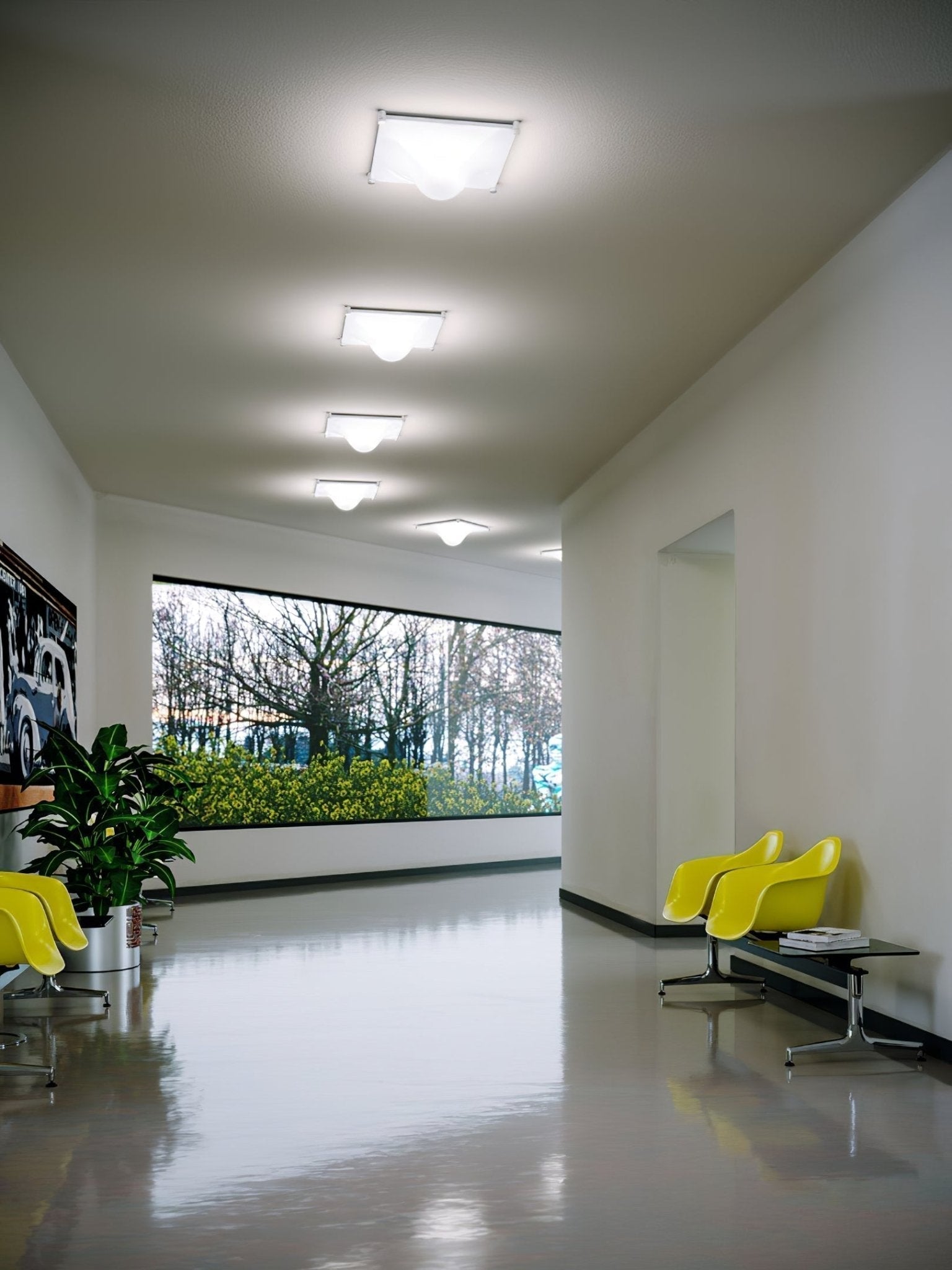 Modern Luminous Bubble Flush Mount Ceiling Light Chrome Stainless Steel LED Fixture