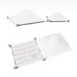 Modern Luminous Bubble Flush Mount Ceiling Light Chrome Stainless Steel LED Fixture