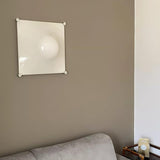 Modern Luminous Bubble Flush Mount Ceiling Light Chrome Stainless Steel LED Fixture